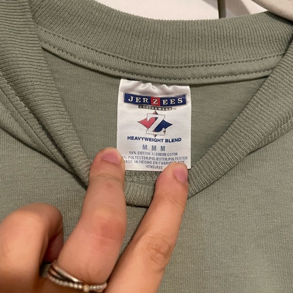 Beautiful NWOT sage green hummingbird Lake George NY New York shirt - Picture 3 of 4